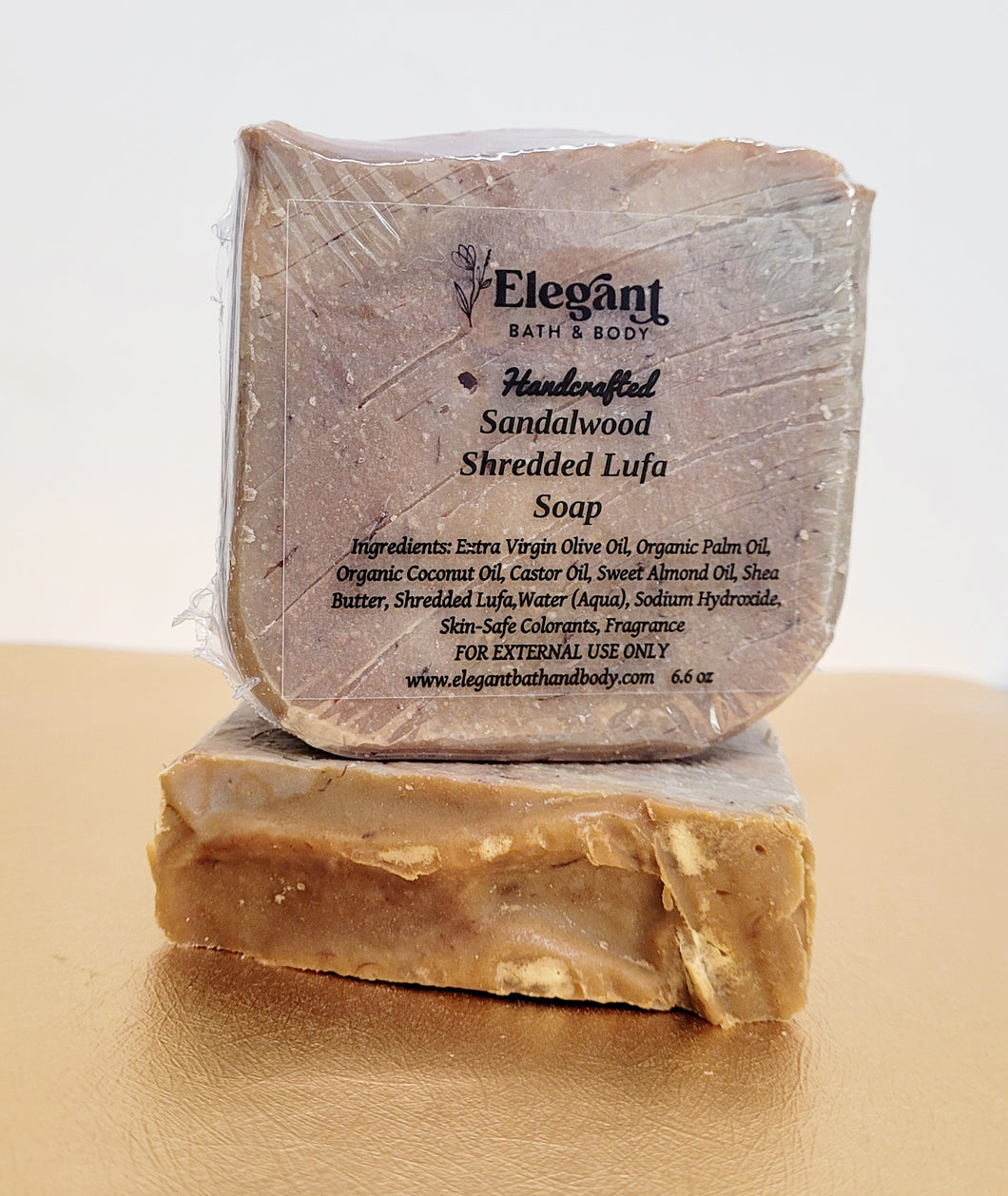 Sandalwood Shredded Lufa Soap